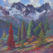 Red tree #3 - Bugaboos & Vowell range